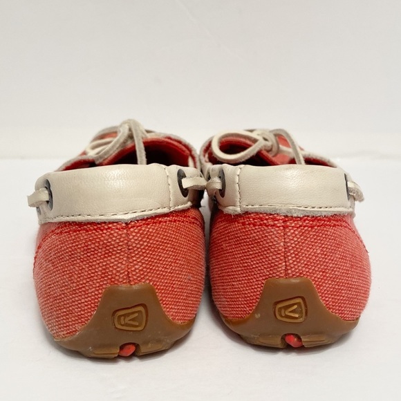 Keen Women's Red Catalina Canvas Boat‎ Shoe Size 5 - Picture 4 of 8